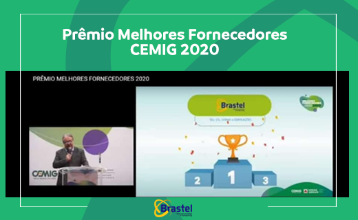 Brastel ganha Prêmio Melhores Fornecedores CEMIG 2020